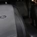 Чехол Форд Фокус 3 (ЭКОкожа + перфорация) серые кирпичи