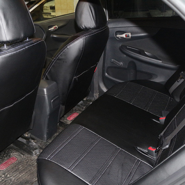 Как одеть чехлы на короллу 150 - 90 фото