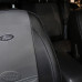 Чехол Форд Фокус 3 (ЭКОкожа + перфорация) серые кирпичи